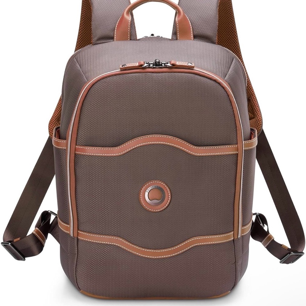 DELSEY PARIS Chatelet 2.0 Travel Laptop Backpack, Chocolate Brown